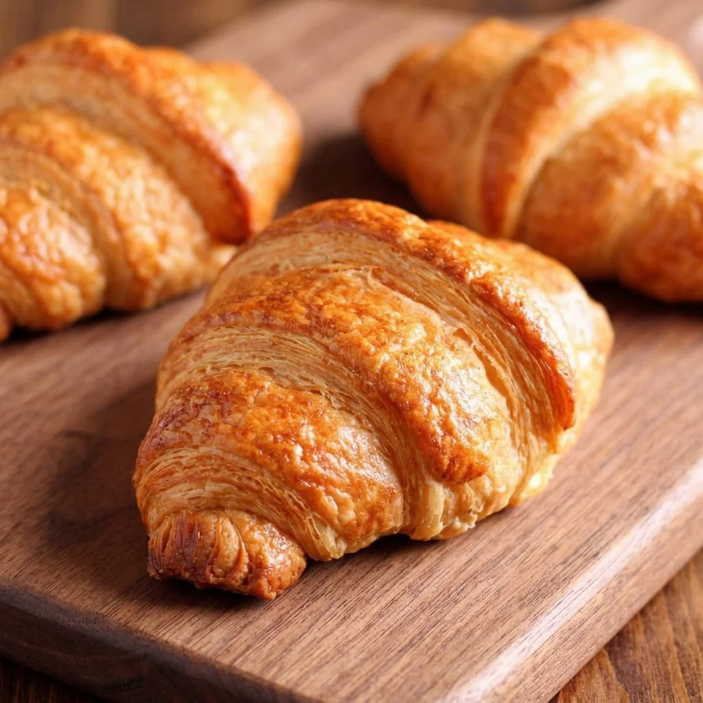 Signature flaky butter croissants at Maison Croissant & Bowls, Winnipeg
